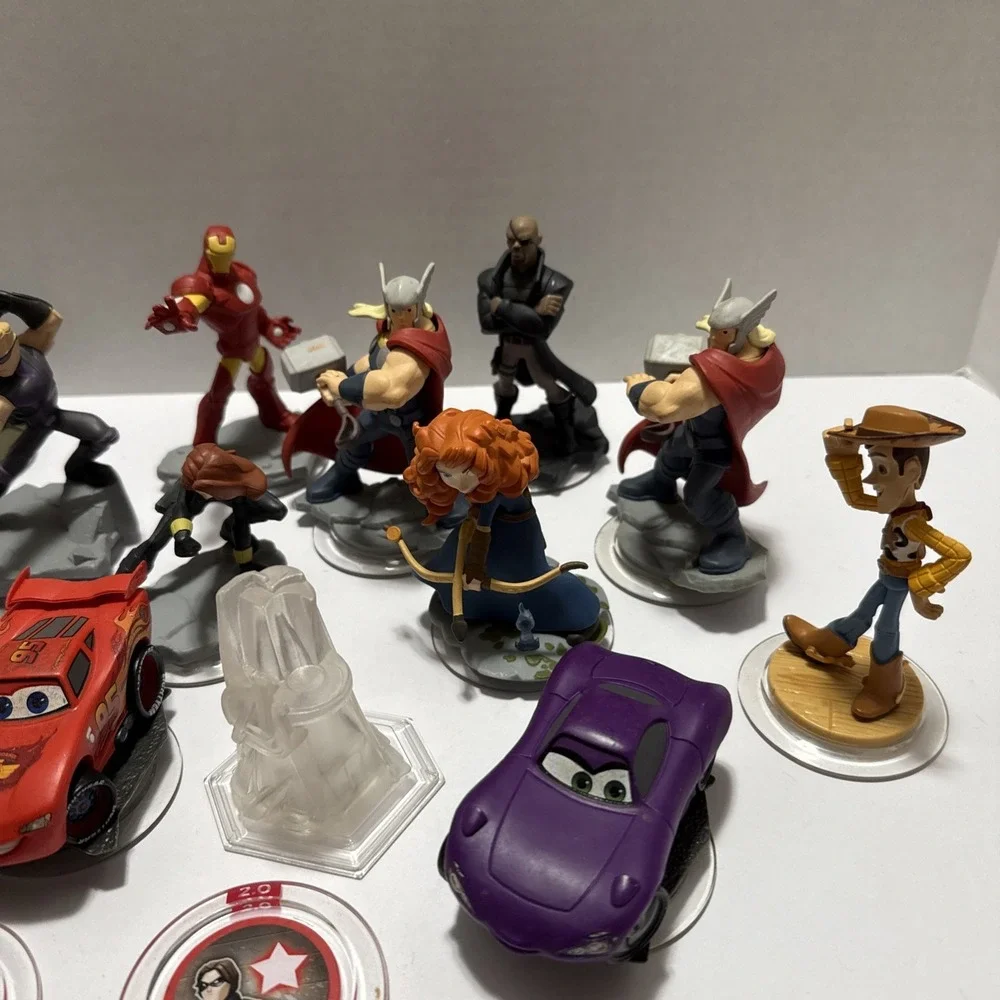 Lot of Disney Infinity 15 Characters with Game Accessories